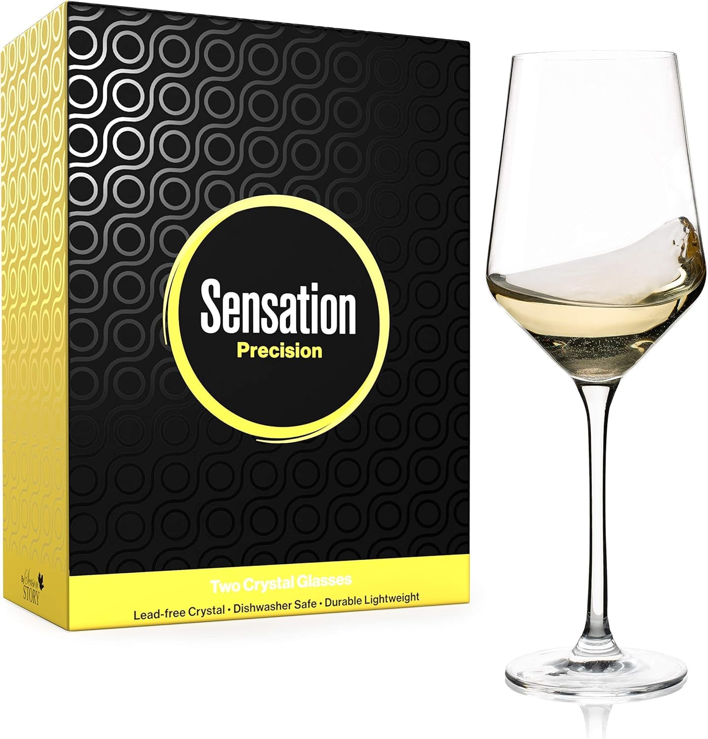 White Wine Glasses Set of 2-14Oz Modern Wine Glasses, Crystal Copas De Vino, Restaurant Glassware, Stem Glasses Drinking Sauvignon Blanc, Chardonnay Wine Glass for White and Red Wine