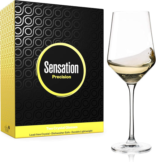 White Wine Glasses Set of 2-14Oz Modern Wine Glasses, Crystal Copas De Vino, Restaurant Glassware, Stem Glasses Drinking Sauvignon Blanc, Chardonnay Wine Glass for White and Red Wine