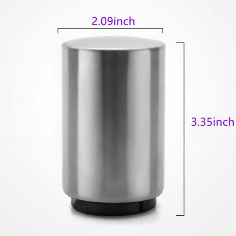 Premium Magnetic Bottle Opener-Automatic Push-Down Stainless Steel Beer Opener with Cap Catcher,No-Slip Grip for Kitchen, Home Bar & Commercial Use Minican