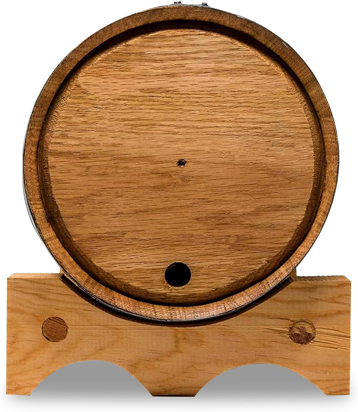 Back of the barrel with the bung hole