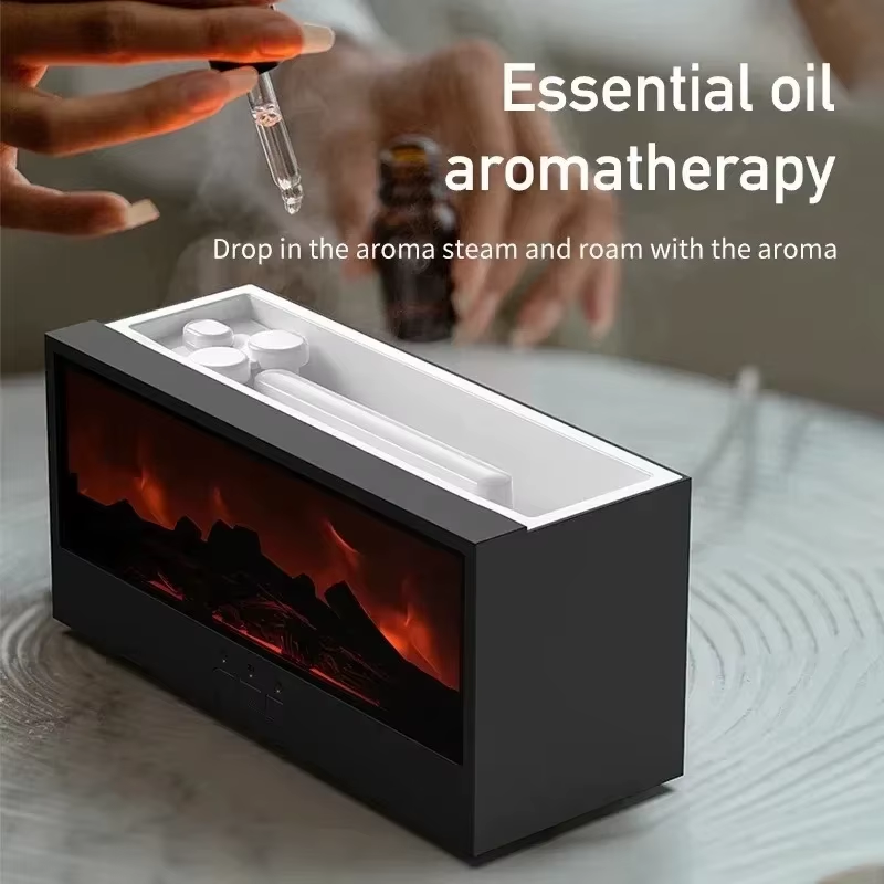 3D Flame Aromatherapy Diffuser - Realistic Fire Effect