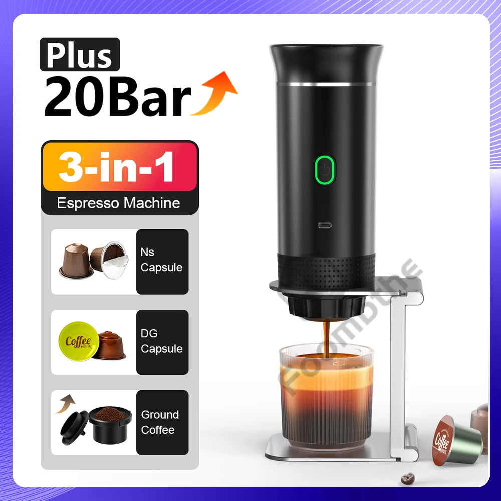 EspressoGo 3-in-1 Portable Coffee Maker