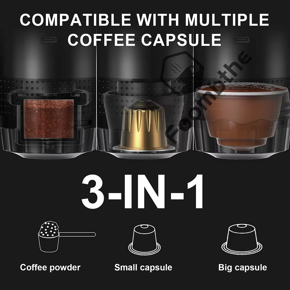 EspressoGo 3-in-1 Portable Coffee Maker