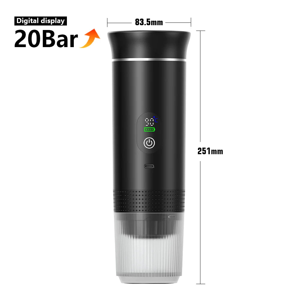 EspressoGo 3-in-1 Portable Coffee Maker