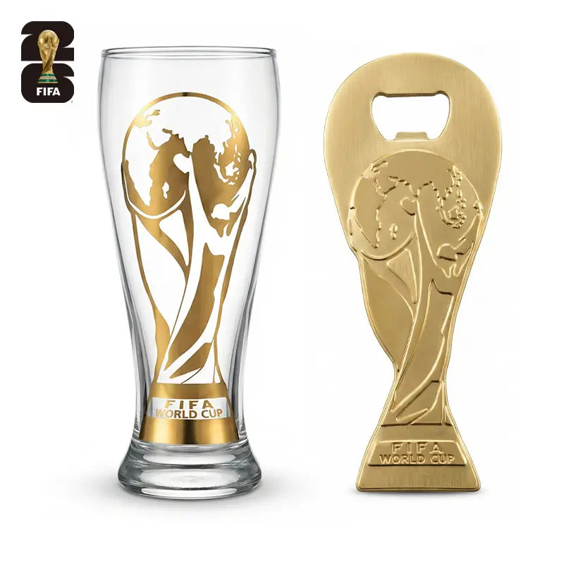 Celebrate the FIFA World Cup 2026 with the Exclusive Gold Cup Edition Glass Mug – The Perfect Gift for Soccer Fans!