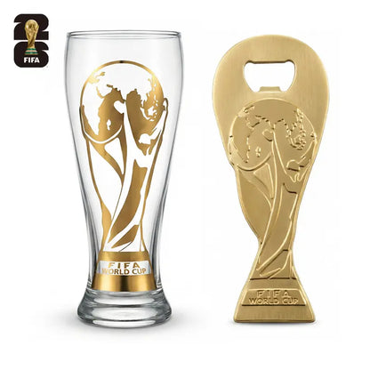 Celebrate the FIFA World Cup 2026 with the Exclusive Gold Cup Edition Glass Mug – The Perfect Gift for Soccer Fans!