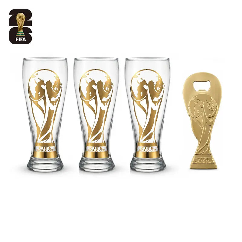 Celebrate the FIFA World Cup 2026 with the Exclusive Gold Cup Edition Glass Mug – The Perfect Gift for Soccer Fans!