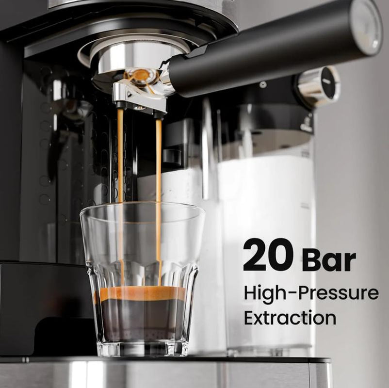 3 in 1 Professional Espresso Maker with Dual Heating System & Capsule Compatible Coffee Machine