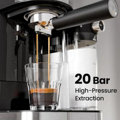 3 in 1 Professional Espresso Maker with Dual Heating System & Capsule Compatible Coffee Machine