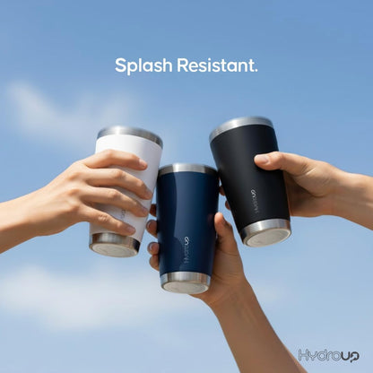 20 oz Stainless Steel Insulated Tumbler with Lid - Travel Coffee Mug & Iced Beverage Cup 