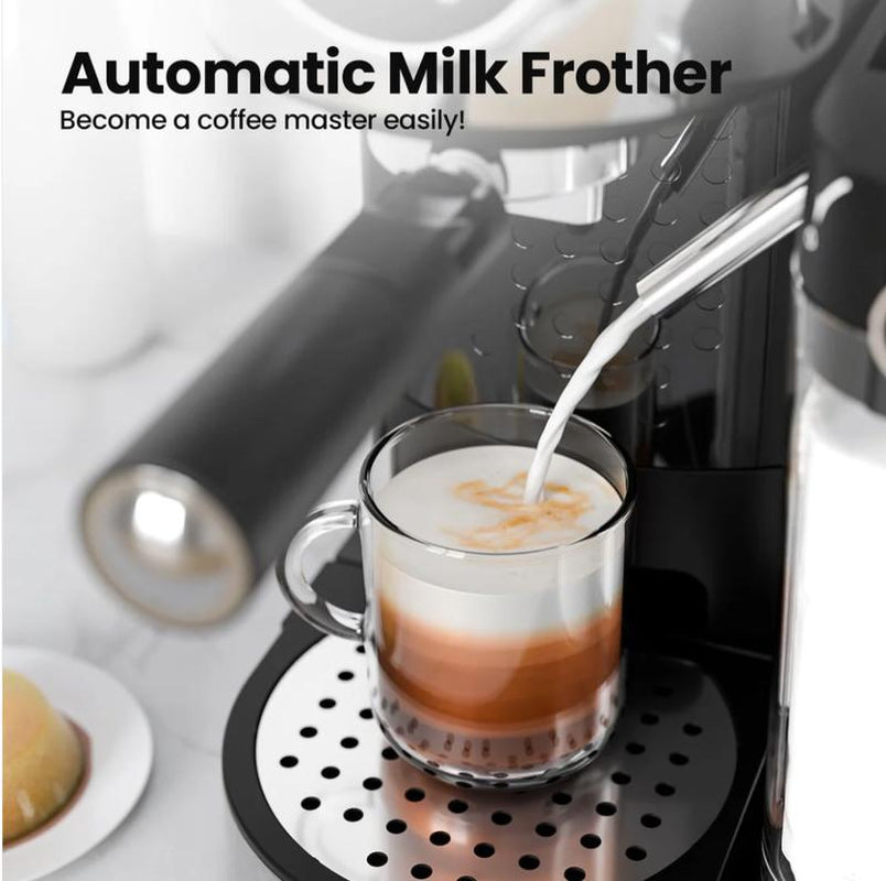 3 in 1 Professional Espresso Maker with Dual Heating System & Capsule Compatible Coffee Machine