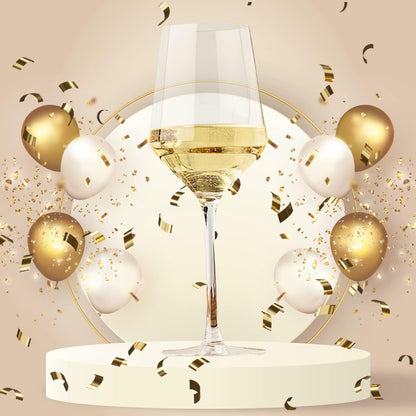White Wine Glasses Set of 2-14Oz Modern Wine Glasses, Crystal Copas De Vino, Restaurant Glassware, Stem Glasses Drinking Sauvignon Blanc, Chardonnay Wine Glass for White and Red Wine