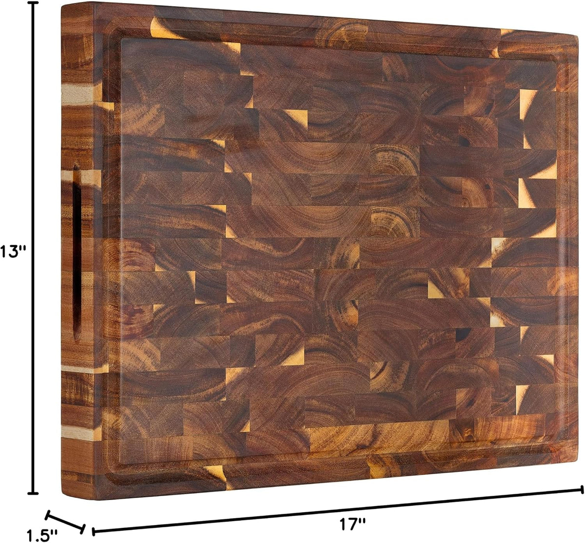 Dimensions: 17 in long, 13 in wide and 1.5 in thick