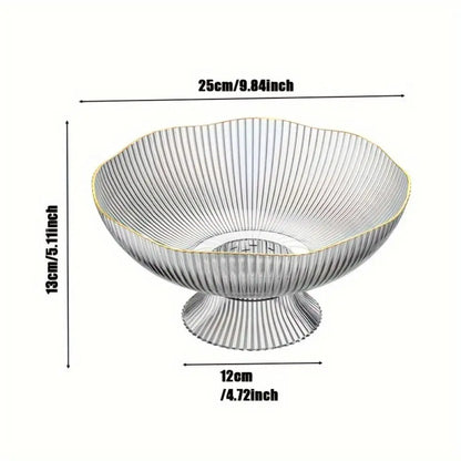 Creative Fruit Bowl, Plastic Fruit Bowl, 1 Count Modern Simple Fruit Plate, Fruit Basket, Snack Basket, Household Fruit Bowl for Home Kitchen Dining Room