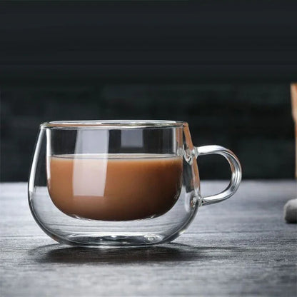 Double-Walled Glass Coffee Mug