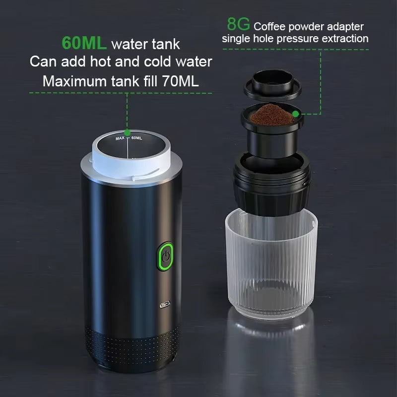 Portable Espresso Maker | Travel Coffee Machine