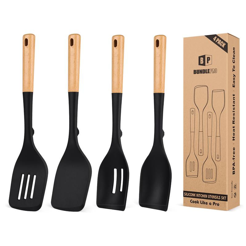 Silicone Kitchen Utensils Set, Ideal BPA Free