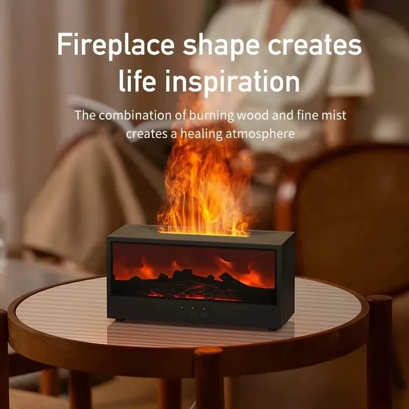 3D Flame Aromatherapy Diffuser - Realistic Fire Effect