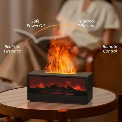 3D Flame Aromatherapy Diffuser - Realistic Fire Effect