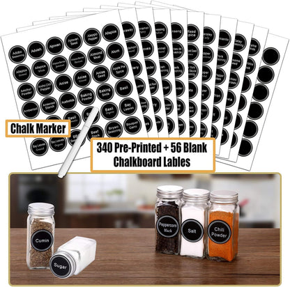 Spice Rack Organizer Complete Set, for Countertop, Cabinet or Wall Mount,Silver