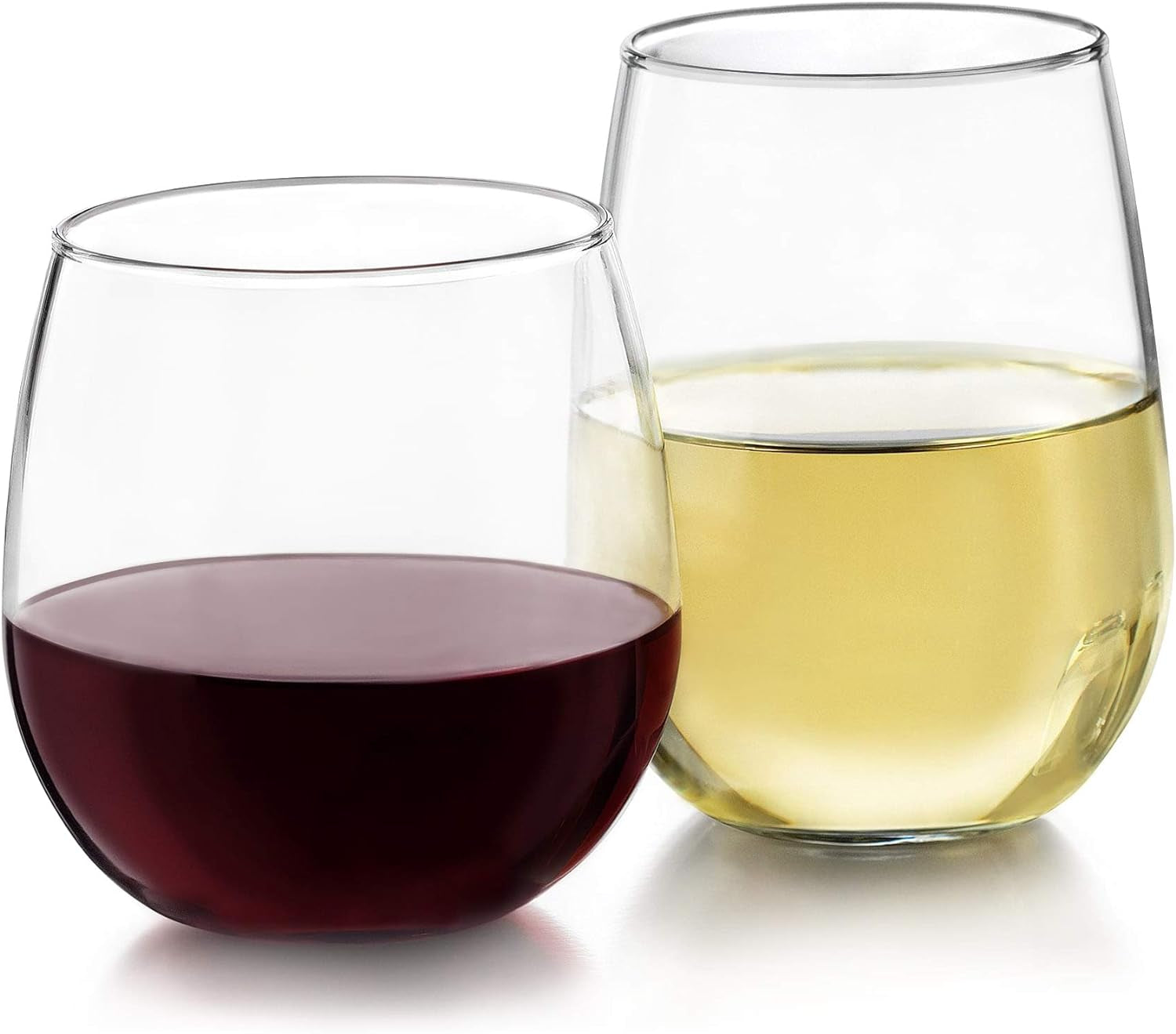 Stemless Wine Glass Set – 12 Piece