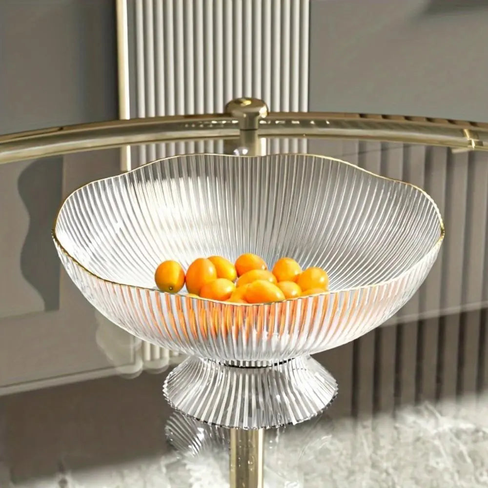 Creative Fruit Bowl, Plastic Fruit Bowl, 1 Count Modern Simple Fruit Plate, Fruit Basket, Snack Basket, Household Fruit Bowl for Home Kitchen Dining Room