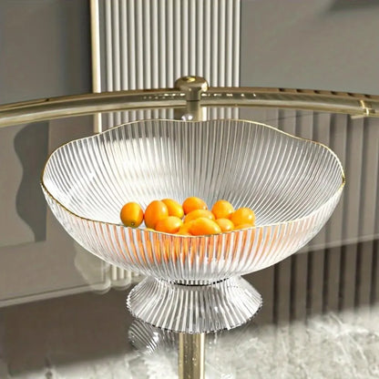 Creative Fruit Bowl, Plastic Fruit Bowl, 1 Count Modern Simple Fruit Plate, Fruit Basket, Snack Basket, Household Fruit Bowl for Home Kitchen Dining Room