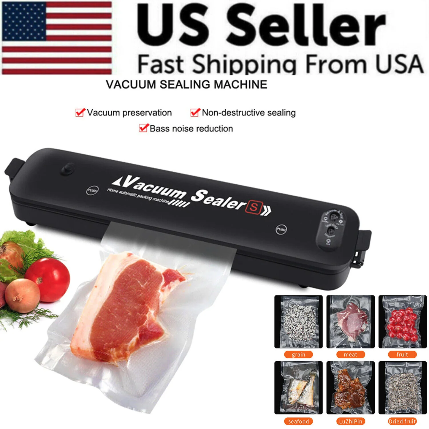 Automatic Vacuum Sealer Machine - Food Preservation System