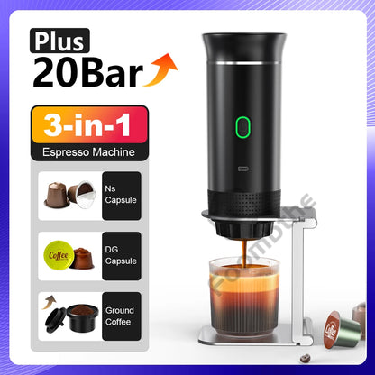 EspressoGo 3-in-1 Portable Coffee Maker