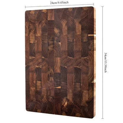 Experience Culinary Excellence with Our Double-Sided Premium Acacia Wood Chopping Board - Effortlessly Drain Water and Stay Damp-Proof!