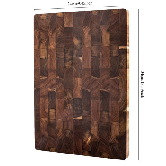 Experience Culinary Excellence with Our Double-Sided Premium Acacia Wood Chopping Board - Effortlessly Drain Water and Stay Damp-Proof!