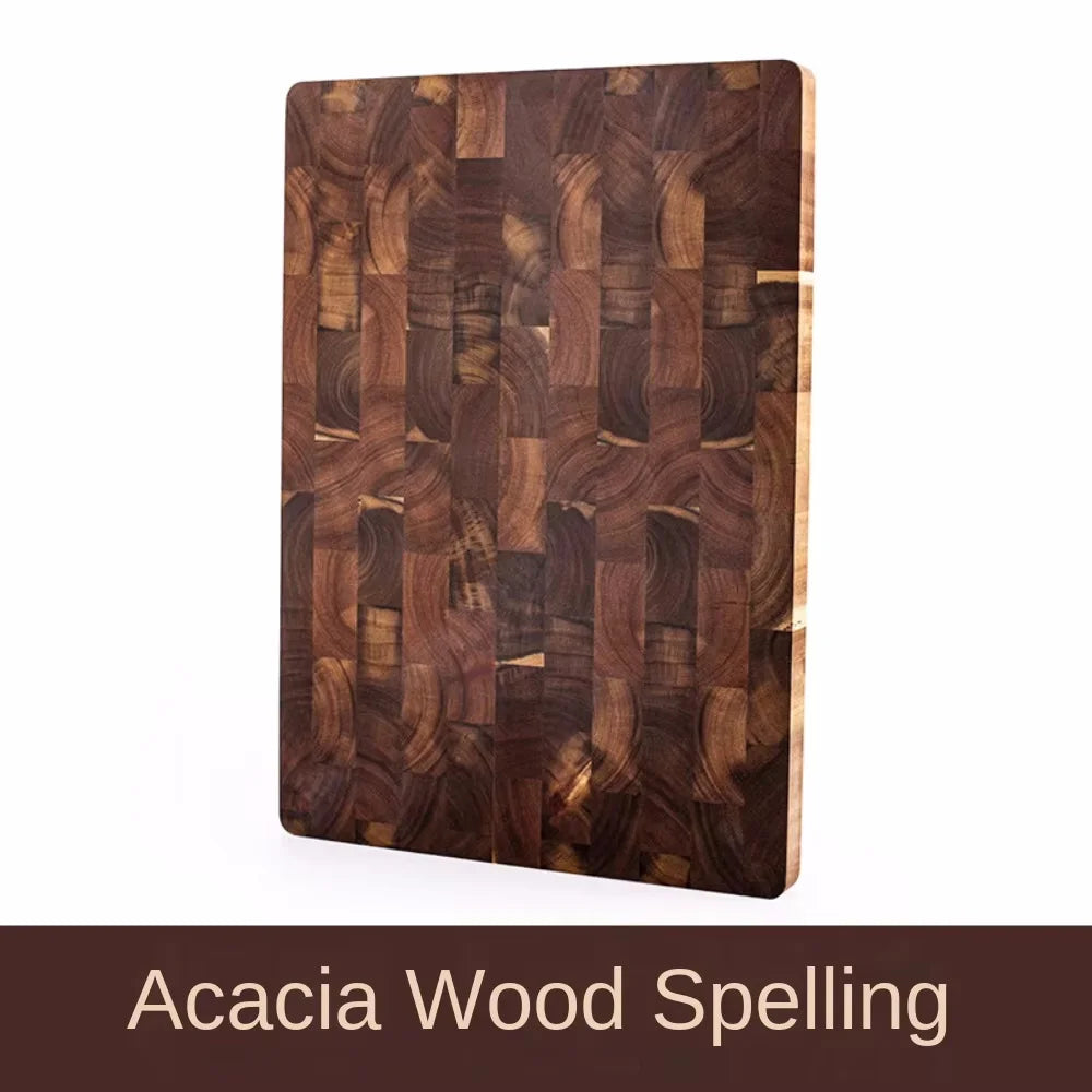 Experience Culinary Excellence with Our Double-Sided Premium Acacia Wood Chopping Board - Effortlessly Drain Water and Stay Damp-Proof!
