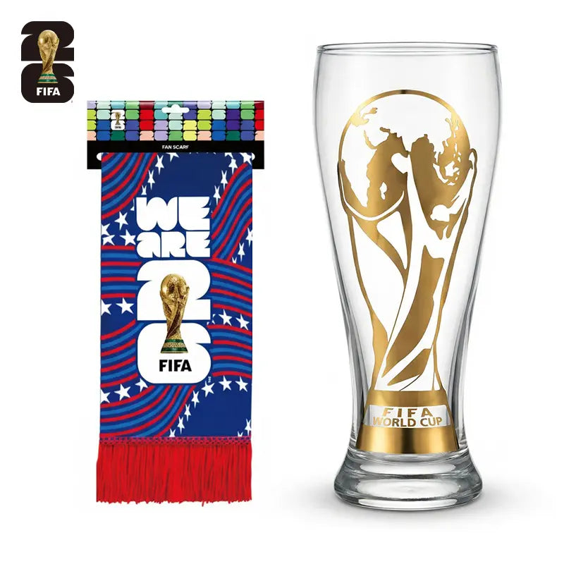 Celebrate the FIFA World Cup 2026 with the Exclusive Gold Cup Edition Glass Mug – The Perfect Gift for Soccer Fans!