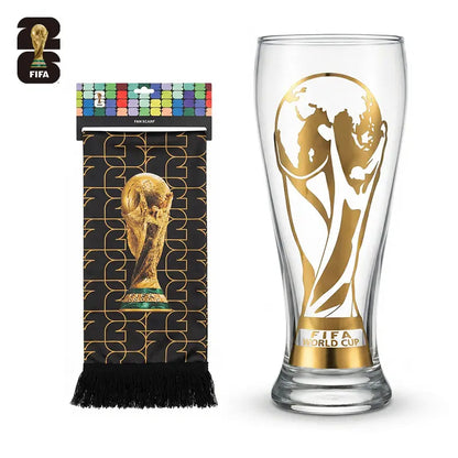 Celebrate the FIFA World Cup 2026 with the Exclusive Gold Cup Edition Glass Mug – The Perfect Gift for Soccer Fans!