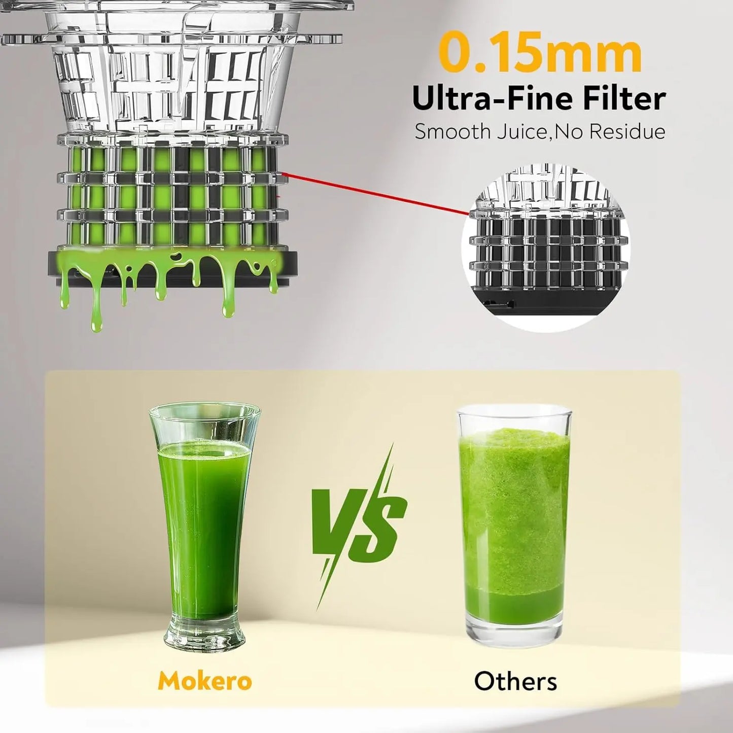 Transform Your Health with the Extra Large 300W Cold Press Juicer - Effortless Juicing with 6" Feed Chute & 57Oz Capacity for Maximum Fresh Juice Yield