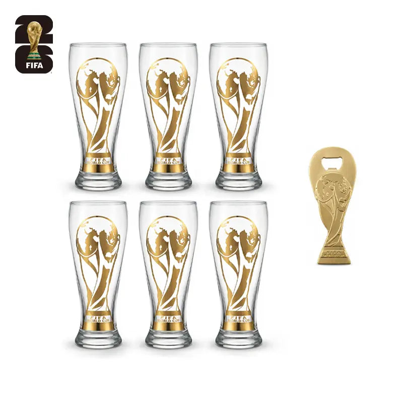 Celebrate the FIFA World Cup 2026 with the Exclusive Gold Cup Edition Glass Mug – The Perfect Gift for Soccer Fans!