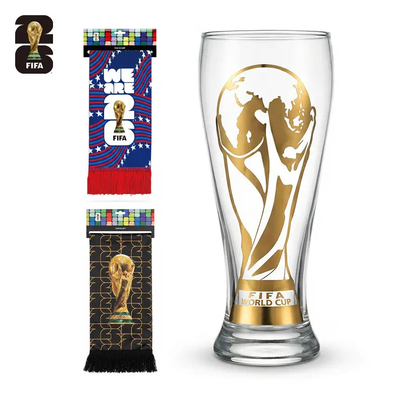 Celebrate the FIFA World Cup 2026 with the Exclusive Gold Cup Edition Glass Mug – The Perfect Gift for Soccer Fans!