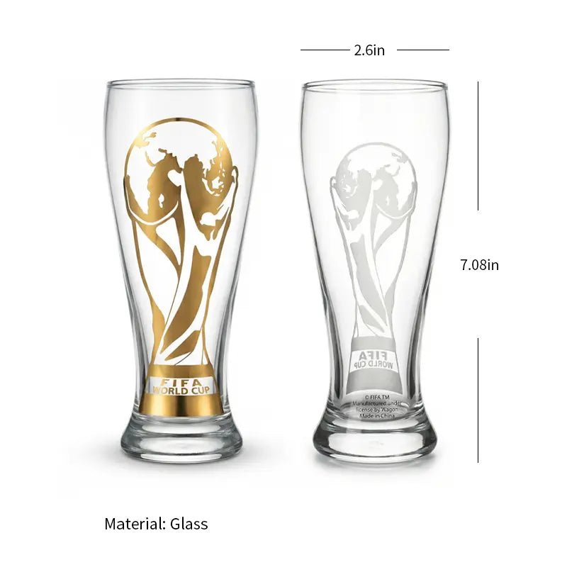 Celebrate the FIFA World Cup 2026 with the Exclusive Gold Cup Edition Glass Mug – The Perfect Gift for Soccer Fans!