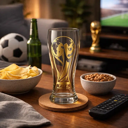 Celebrate the FIFA World Cup 2026 with the Exclusive Gold Cup Edition Glass Mug – The Perfect Gift for Soccer Fans!