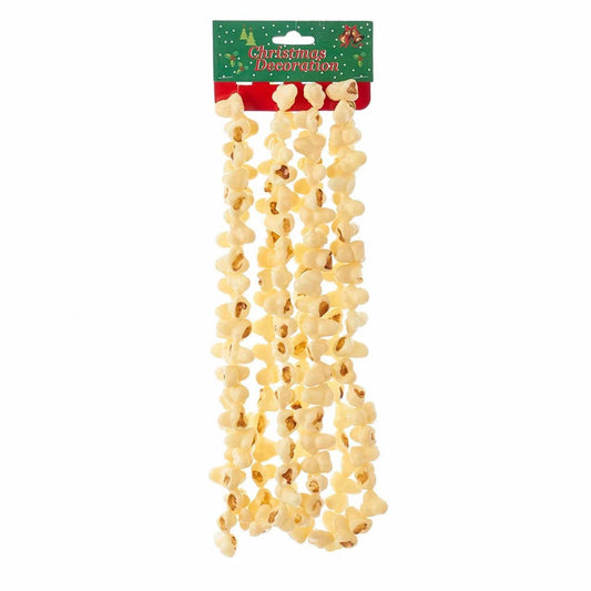 Kurt Adler plastic popcorn Christmas garland set of 3
