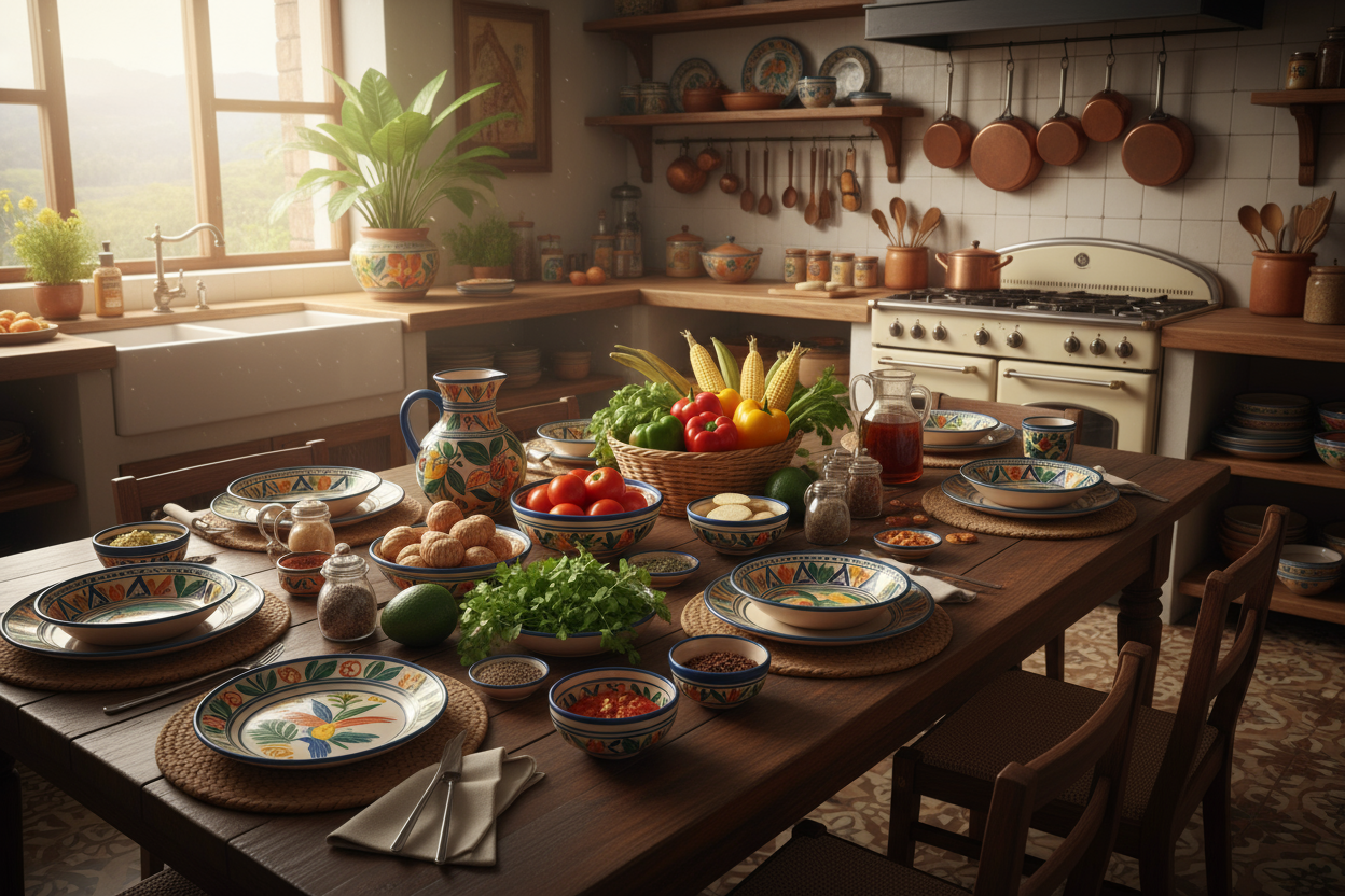 mesa y cocina